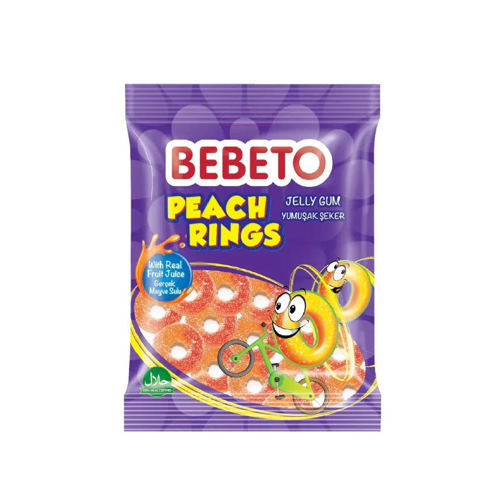Bebeto Peach Rings 80g is a premium product available at best price in Pakistan at Elite Grocery Store