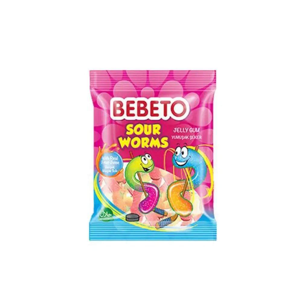 Bebeto Sour Worms Gummies 80g is a premium product available at best price in Pakistan at Elite Grocery Store