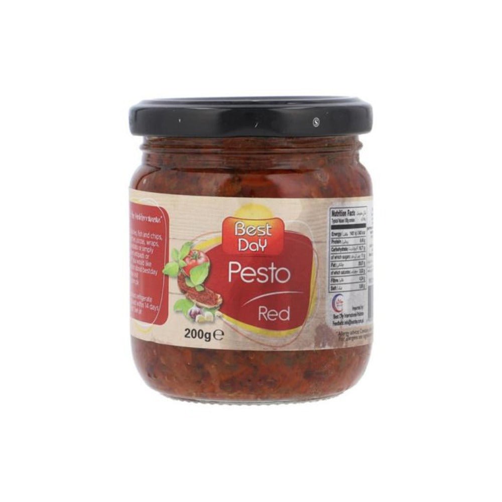 Best Day Red Pesto Sauce Italy 200g is a premium product available at best price in Pakistan at Elite Grocery Store