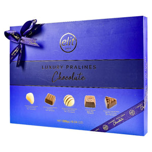 Elit Luxury Pralines Tray Blue 228g is a premium product available at best price in Pakistan at Elite Grocery Store
