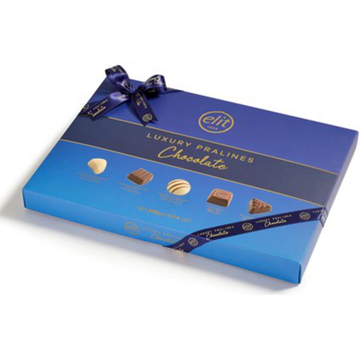 Elit Luxury Pralines Tray Blue 228g is a premium product available at best price in Pakistan at Elite Grocery Store