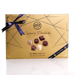 Elit Luxury Pralines Tray Gold 262g is a premium product available at best price in Pakistan at Elite Grocery Store