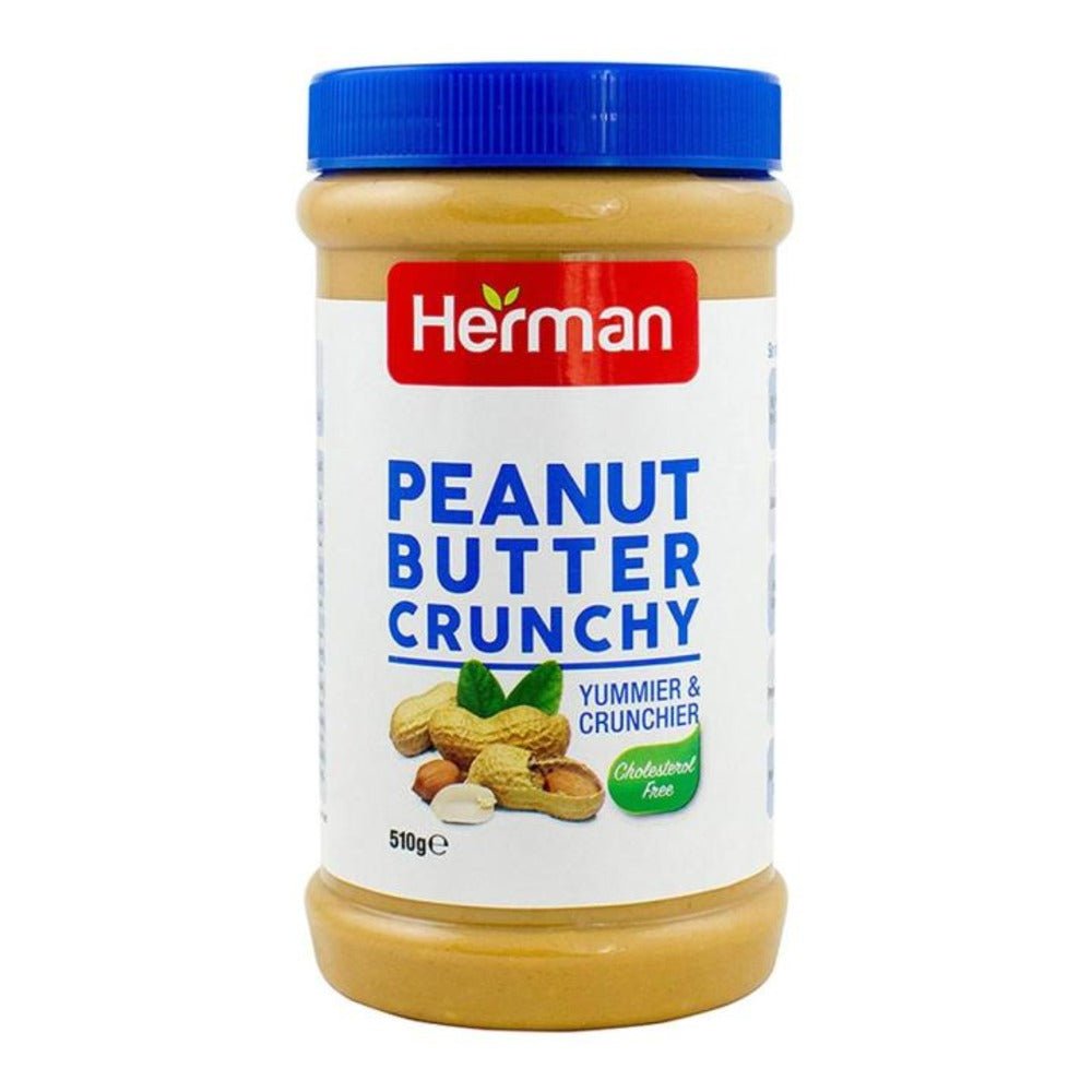 Herman Peanut Butter Crunchy 510g is a premium product available at best price in Pakistan at Elite Grocery Store