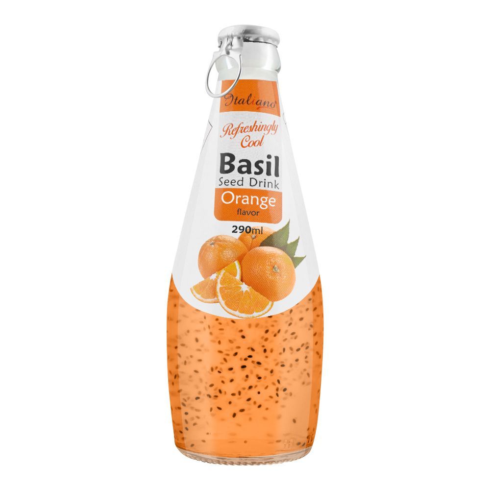 Italiano Basil Seeds Orange Flavored Cocktail Drink 290ml is a premium product available at best price in Pakistan at Elite Grocery Store