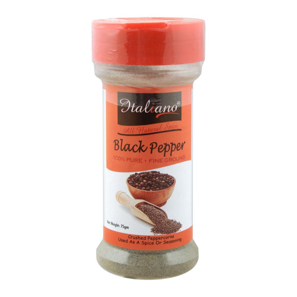Italiano Black Pepper 75gm is a premium product available at best price in Pakistan at Elite Grocery Store