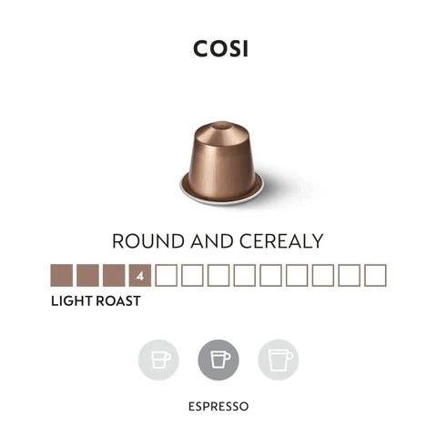 Nespresso Cosi Espresso Coffee Pods is a premium product available at best price in Pakistan at Elite Grocery Store