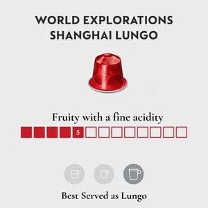 Nespresso Shanghai Lungo Coffee Pods is a premium product available at best price in Pakistan at Elite Grocery Store