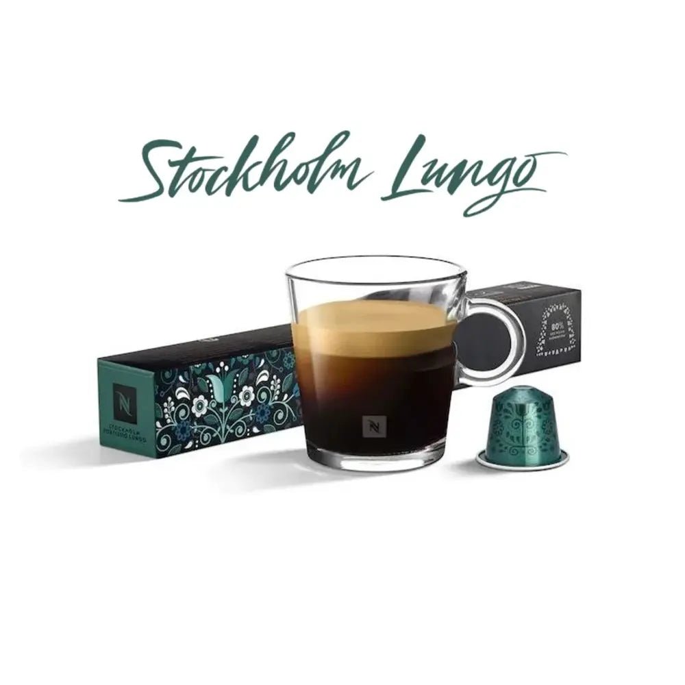Nespresso Stockholm Fortissio Lungo Coffee Pods – Elite Grocery Store Nespresso Stockholm Fortissio Lungo Coffee Pods – Elite Grocery Store