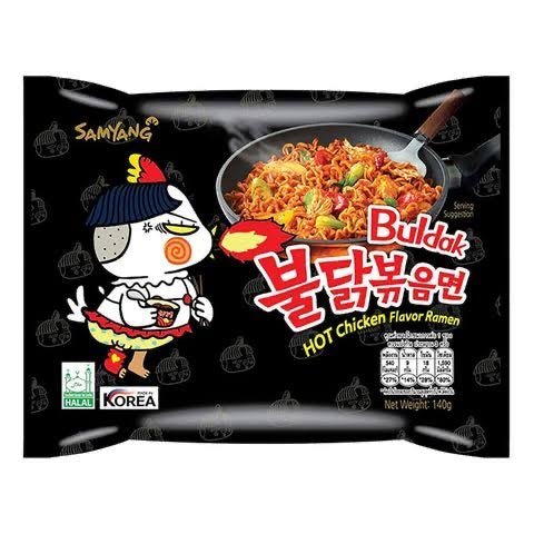 Samyang Buldak Spicy Hot Chicken Ramen Noodles 140g is a premium product available at best price in Pakistan at Elite Grocery Store