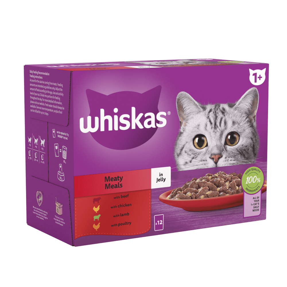 Whiskas 85g Meaty Meals Cat Food is a premium product available at best price in Pakistan at Elite Grocery Store