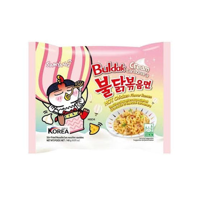 Samyang Buldak Pink Cream Carbonara Ramen Noodles 140g