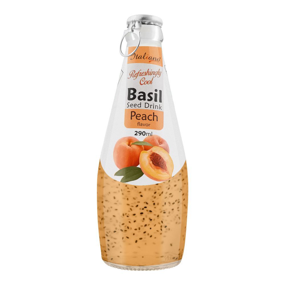 Italiano Basil Seeds Peach Flavored Cocktail Drink 290ml