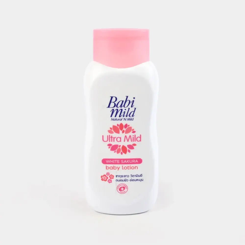 Babi Mild Baby Lotion White Sakura 180ML is a premium product available at best price in Pakistan at Elite Grocery Store