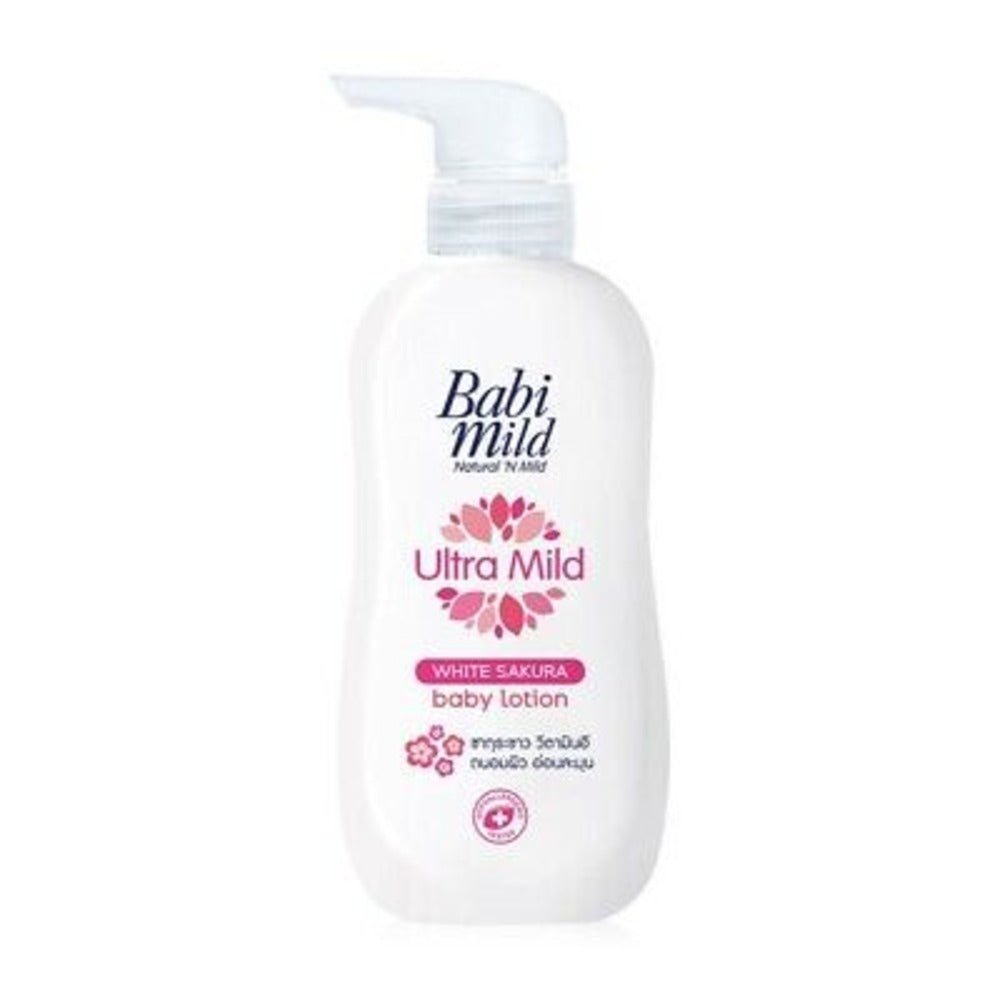 Babi Mild Baby Lotion White Sakura Pump 400ML is a premium product available at best price in Pakistan at Elite Grocery Store