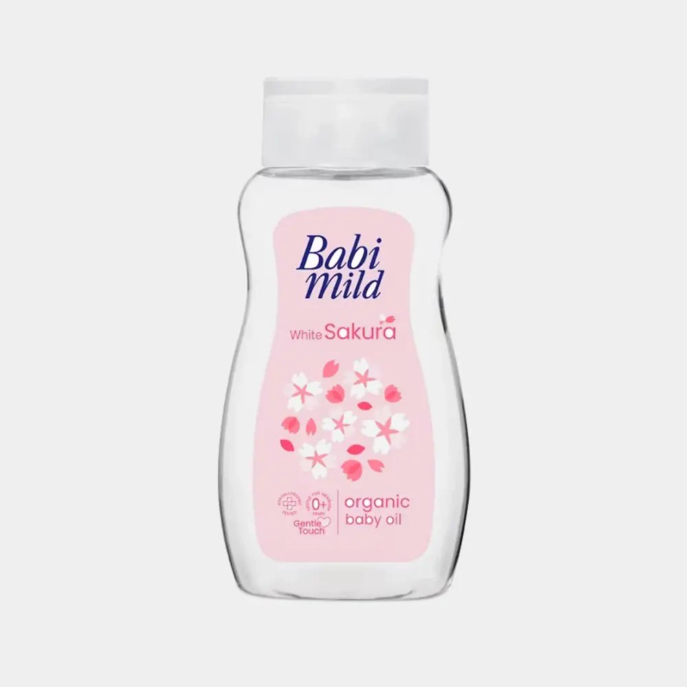 Babi Mild Baby Oil White Sakura 100ml is a premium product available at best price in Pakistan at Elite Grocery Store