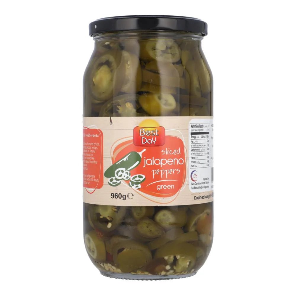 Best Day Green Jalapeno Pepper Slice (960g) is a premium product available at best price in Pakistan at Elite Grocery Store