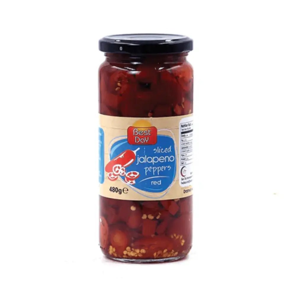 Best Day Red Jalapeno Pepper Slices (480g) is a premium product available at best price in Pakistan at Elite Grocery Store