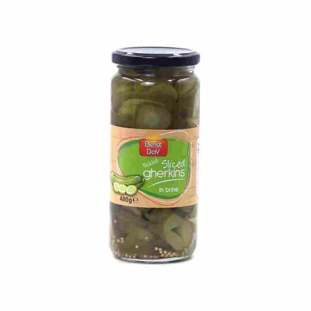 Best Day Sliced Gherkins (480g) is a premium product available at best price in Pakistan at Elite Grocery Store