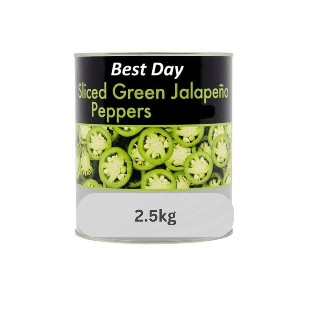 Best Day Sliced Green Jalapeno Pepper 2.5Kg is a premium product available at best price in Pakistan at Elite Grocery Store