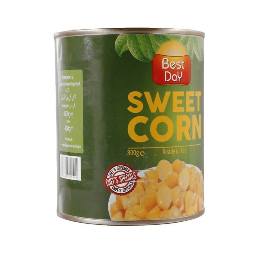 Best Day Sweet Corn Tin 800g is a premium product available at best price in Pakistan at Elite Grocery Store