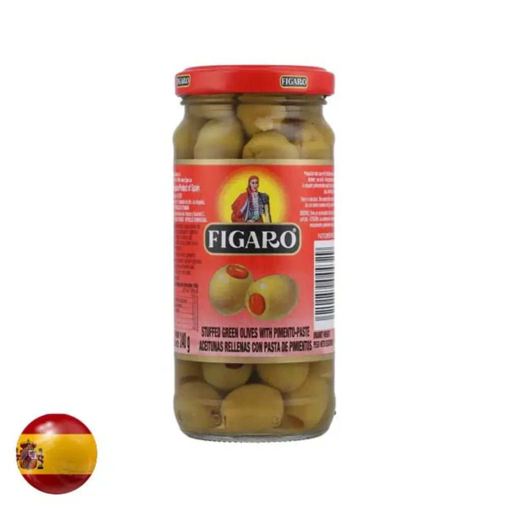 Figaro Olives Green Stuffed 140gm/244gm is a premium product available at best price in Pakistan at Elite Grocery Store