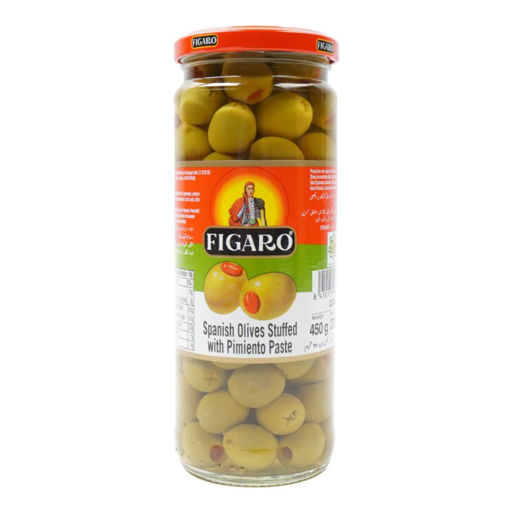 Figaro Olives Green Stuffed 270gm/450gm is a premium product available at best price in Pakistan at Elite Grocery Store
