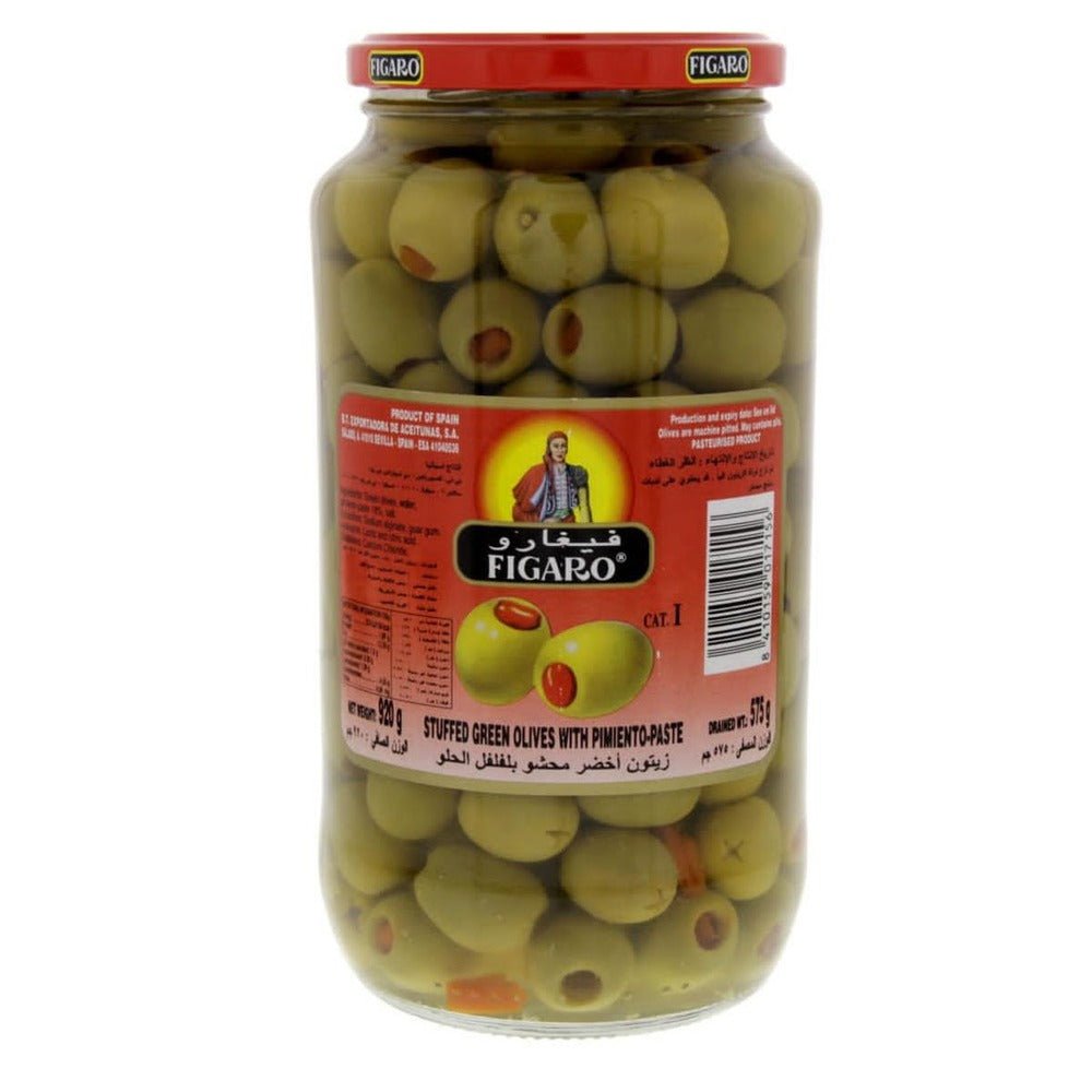 Figaro Olives Green Stuffed 575gm/935gm is a premium product available at best price in Pakistan at Elite Grocery Store