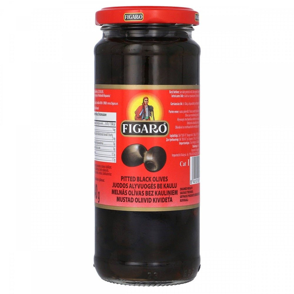 Figaro Olives Pitted Black 160gm/340gm is a premium product available at best price in Pakistan at Elite Grocery Store