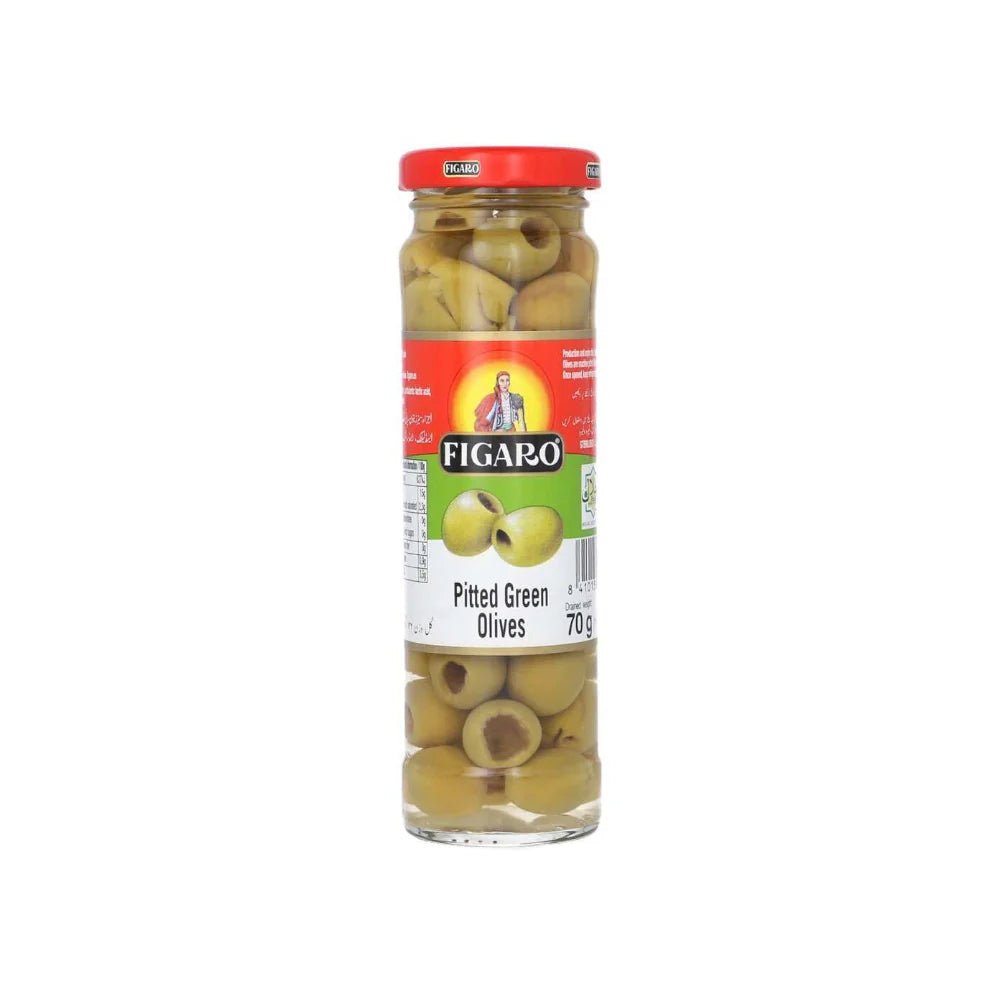 Figaro Olives Pitted Green 70gm/142gm is a premium product available at best price in Pakistan at Elite Grocery Store