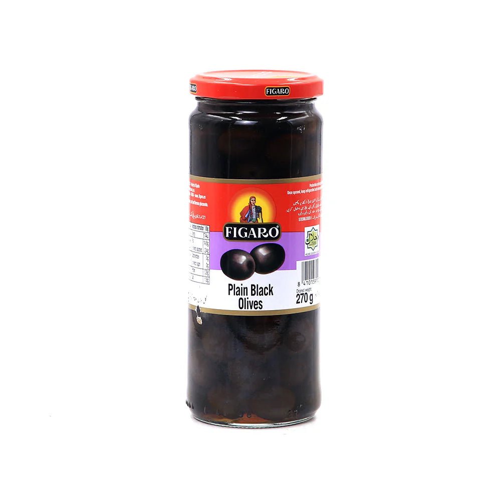 Figaro Olives Plain Black 270g is a premium product available at best price in Pakistan at Elite Grocery Store