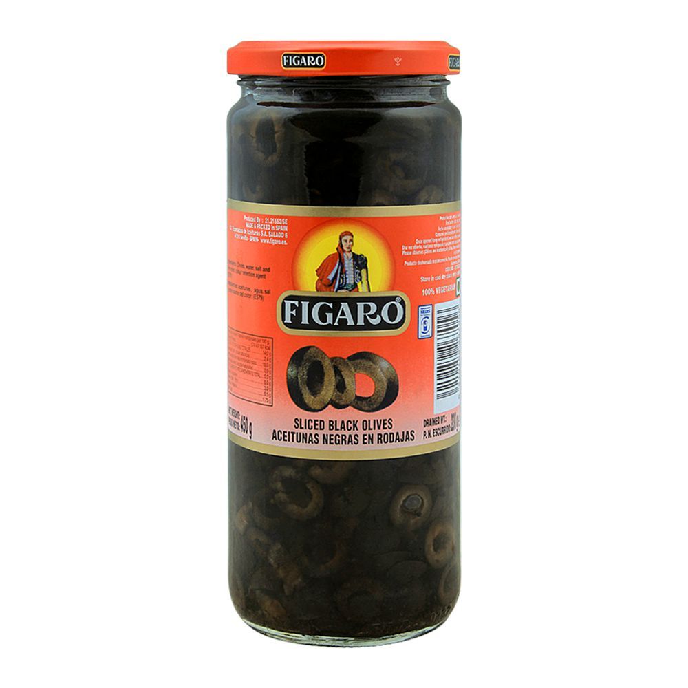 Figaro Olives Sliced Black 230gm/450gm is a premium product available at best price in Pakistan at Elite Grocery Store