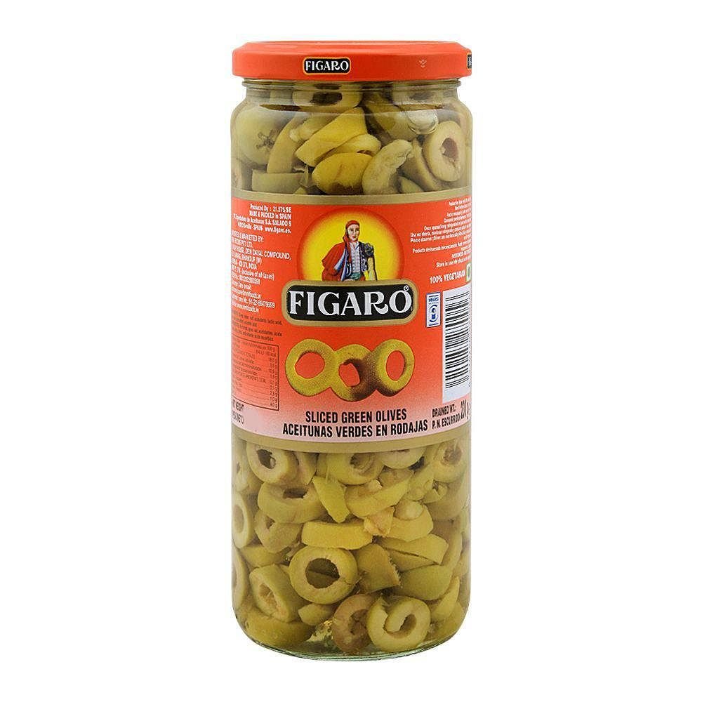 Figaro Olives Sliced Green 130gm/244gm is a premium product available at best price in Pakistan at Elite Grocery Store