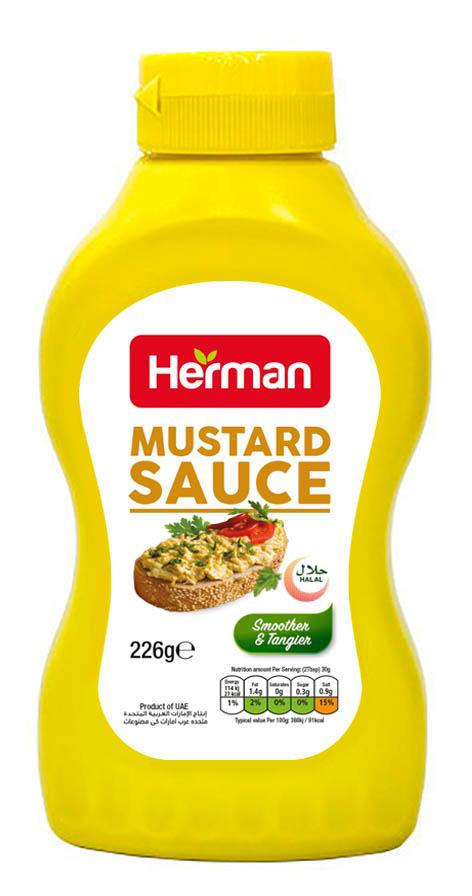 Herman Mustard Sauce 226gm is a premium product available at best price in Pakistan at Elite Grocery Store