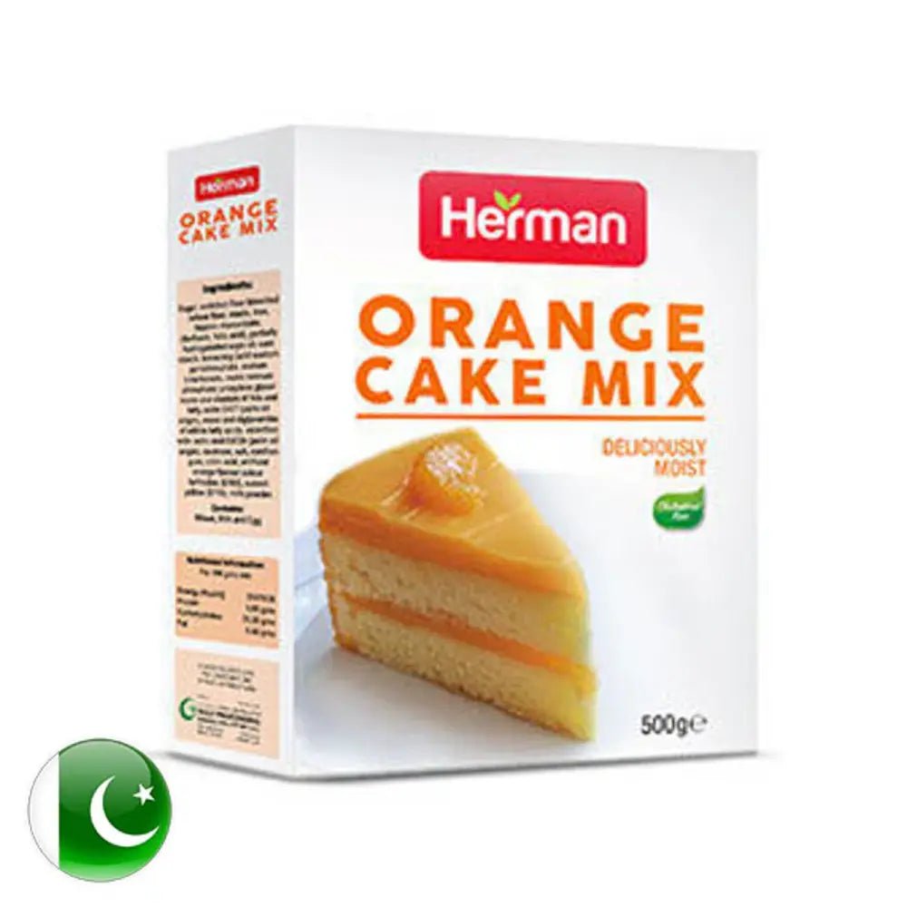 Herman Orange Cake Mix 500g is a premium product available at best price in Pakistan at Elite Grocery Store