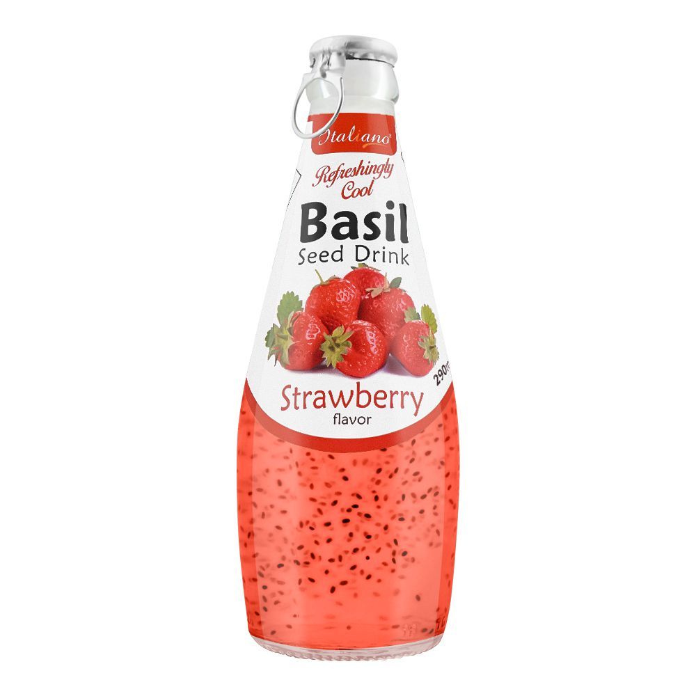 Italiano Basil Seeds Strawberry Flavored Cocktail Drink 290ml is a premium product available at best price in Pakistan at Elite Grocery Store