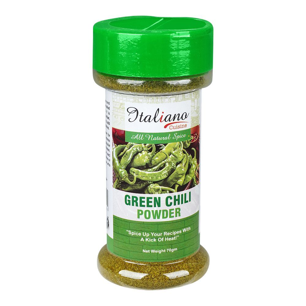 Italiano Green Chilli Powder 70gm is a premium product available at best price in Pakistan at Elite Grocery Store