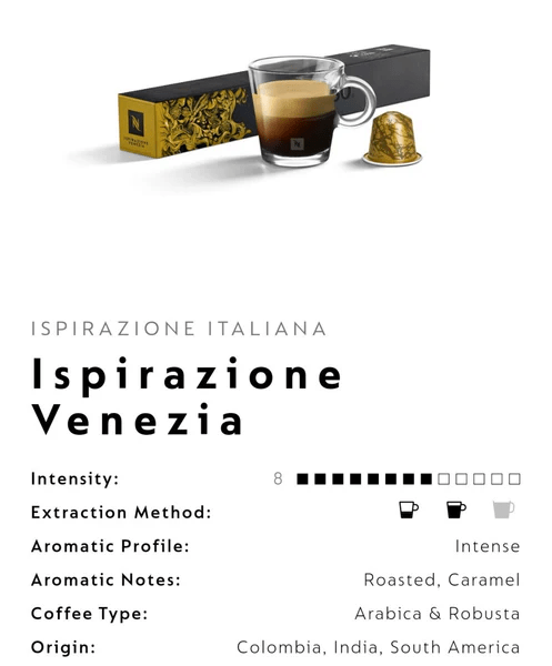 Nespresso Ispirazione Venezia Coffee Pods is a premium product available at best price in Pakistan at Elite Grocery Store