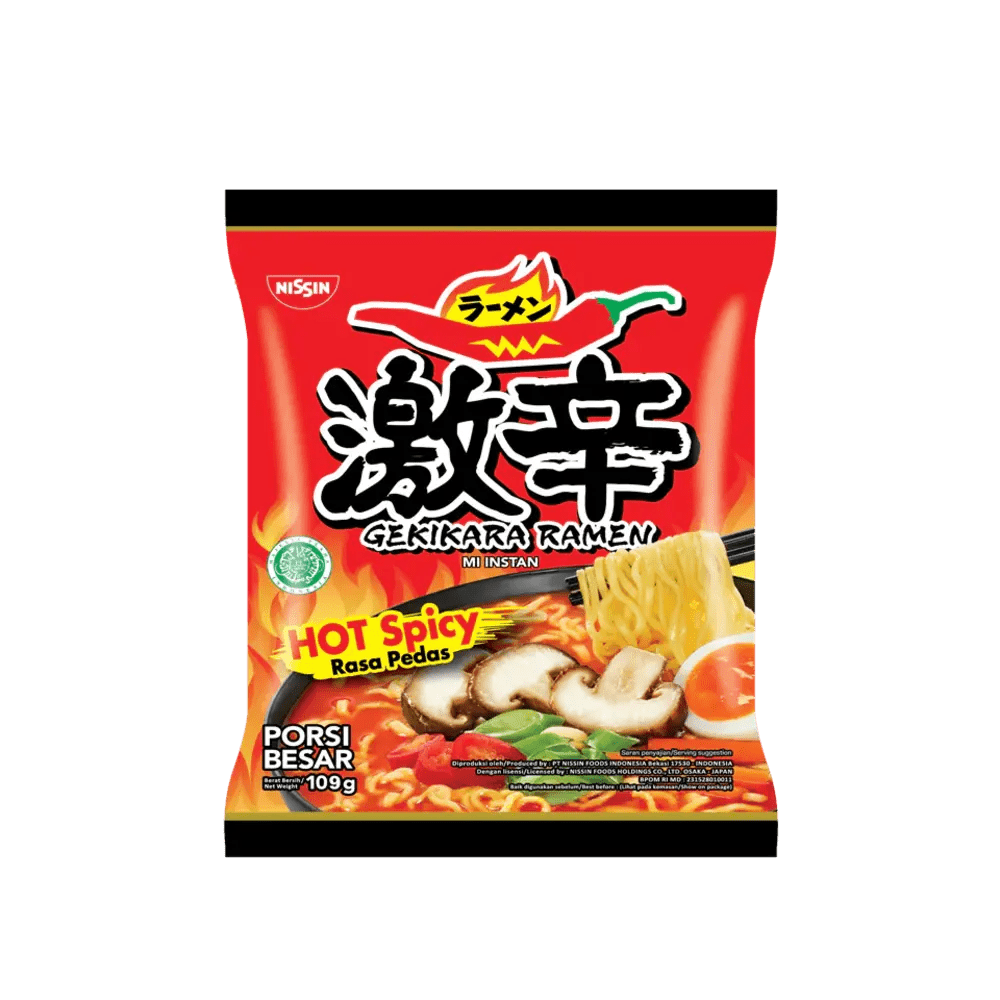 NISSIN Gekikara Hot Mushroom 109GM is a premium product available at best price in Pakistan at Elite Grocery Store