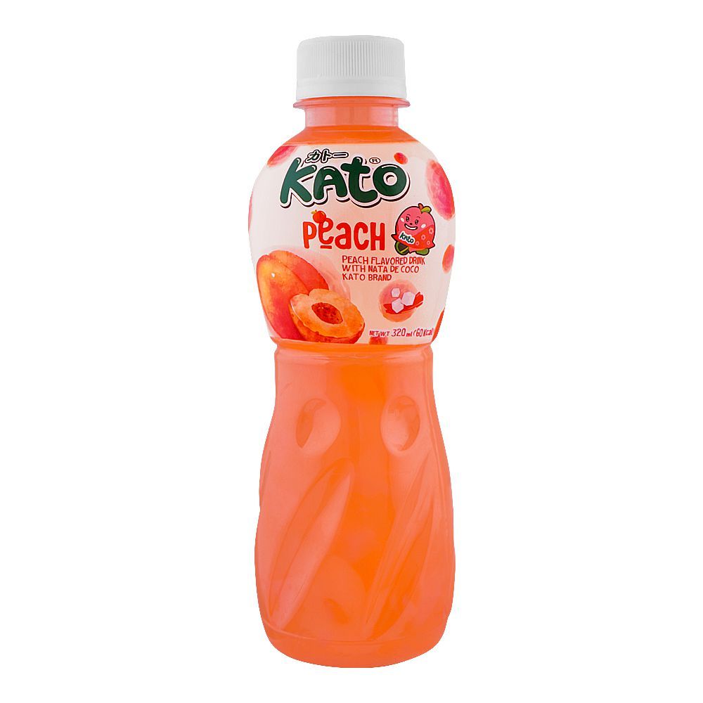 Peach Juice with Nata De Coco 320ml KATO Thailand is a premium product available at best price in Pakistan at Elite Grocery Store