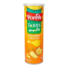 Poppin Taxos Extra Cheese Potato Crisps 110g is a premium product available at best price in Pakistan at Elite Grocery Store