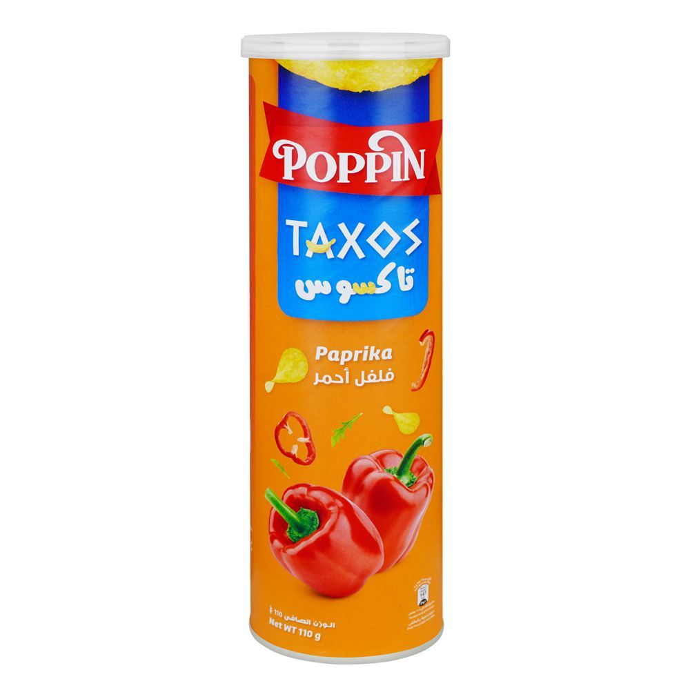 Poppin Taxos Paprika Potato Crisps 110g is a premium product available at best price in Pakistan at Elite Grocery Store