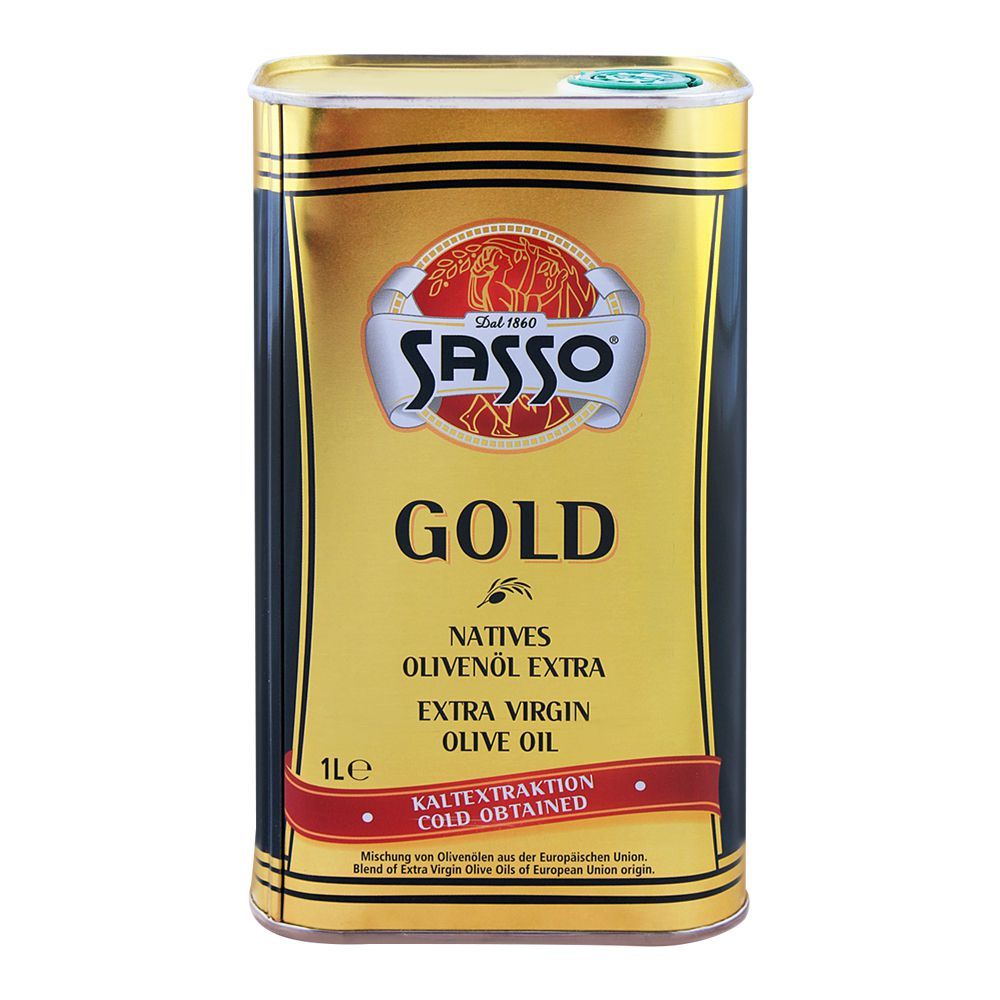 Sasso Extra Virgin Olive Oil - 1L Tin is a premium product available at best price in Pakistan at Elite Grocery Store