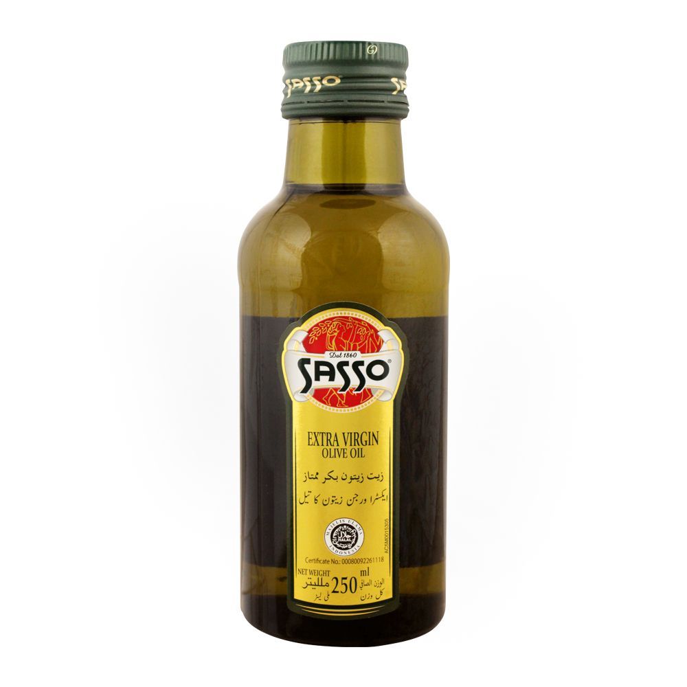 Sasso Extra Virgin Olive Oil - 250ml Bottle is a premium product available at best price in Pakistan at Elite Grocery Store
