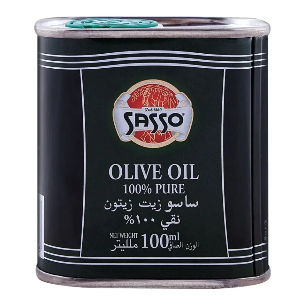 Sasso Pure Olive Oil - 100ml Tin is a premium product available at best price in Pakistan at Elite Grocery Store