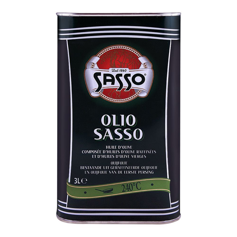Sasso Pure Olive Oil - 3L Tin is a premium product available at best price in Pakistan at Elite Grocery Store