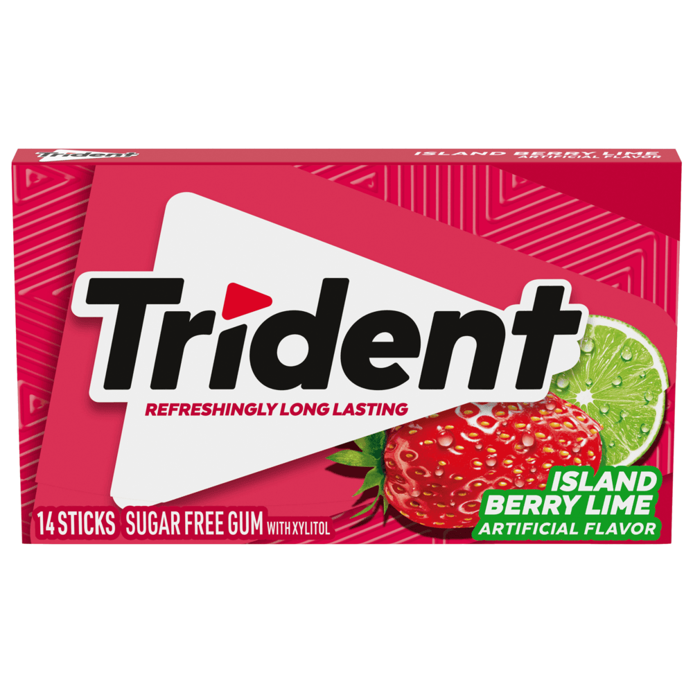 Trident Berry Lime Gum - 14'S (USA) is a premium product available at best price in Pakistan at Elite Grocery Store