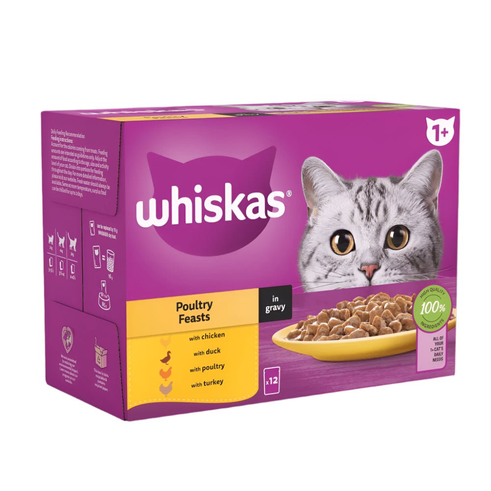 Whiskas 85g Poultry Gravy Cat Food is a premium product available at best price in Pakistan at Elite Grocery Store