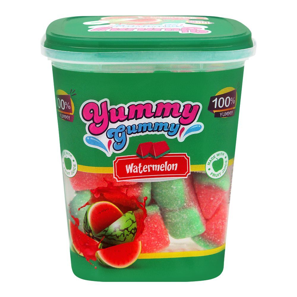 Yummy Gummy Watermelon 175g Tub is a premium product available at best price in Pakistan at Elite Grocery Store